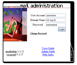 mail admin login